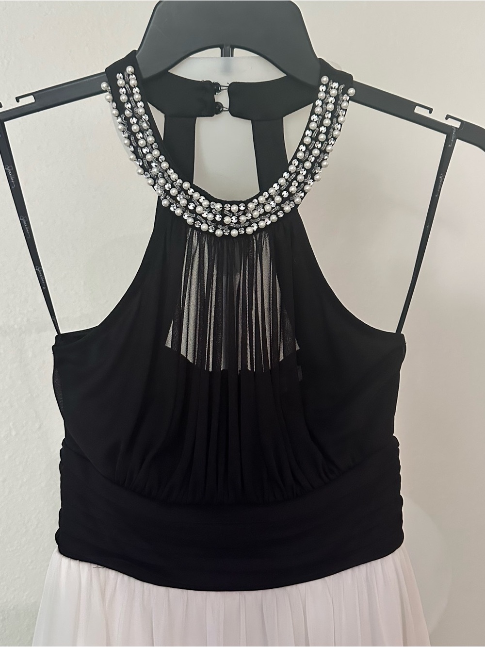 Sparkle & Fade Black Ruched Dress